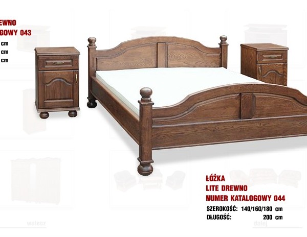 łóżko lite drewno 044